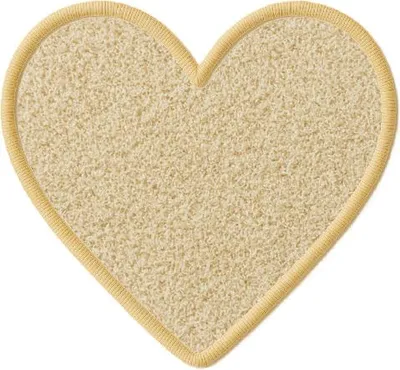 Immagine prodotto di 120x120 cm Tappeto singolo Color shaggy beige cuore