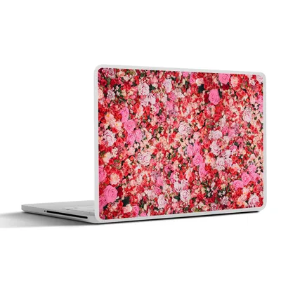 Produktbild von MuchoWow® Laptop Aufkleber Sticker Cover Blumen - Farben - Rosen 25x18 cm - Laptop-Deko