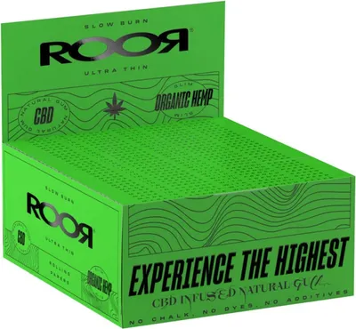 Immagine prodotto di Roor Ultra Thin - Carta organica sottile King Size - combustione lenta - 50 x 32