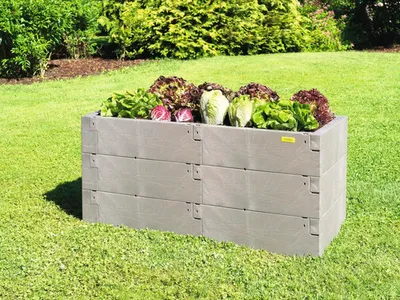 Obrázok produktu pre Juwel Hochbeet Timber Ergoline 3er-Set 100% recyclebar Gartenbeet aus Kunststoff