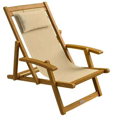 Produktbild von CASARIA® Sonnenliege Holz Wetterfest Klappbar 3-fach Verstellbar bis 160kg Gartenliege Outdoor mit Nackenkissen & Armlehnen Liegestuhl für Garten Balkon Terrasse Camping Akazienholz