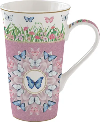Produktbild von Jumbobecher SPRING PARADE Schmetterlinge für 600ml aus Porzellan Easy Life