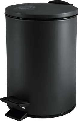 Produktbild von Spirella Treteimer Cannes - schwarz - 5 Liter - Metall - 20x27 cm - soft-close