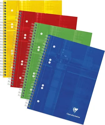 Produktbild von Clairefontaine Collegeblock DIN A5 Lineatur 4 80 Blatt zufällige Farbe 1 Stück
