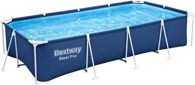 Zdjęcie produktu dla Zestaw basenowy Bestway® Steel Pro™ Frame z pompą filtrującą 400 x 211 x 81 cm, ciemnoniebieski, prostokątny