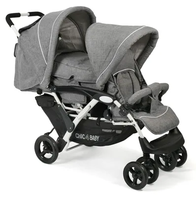 Zdjęcie produktu dla CHIC 4 BABY Wózek dla rodzeństwa Duo z torbą i osłoną