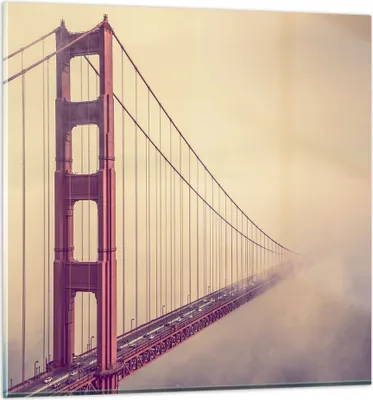Produktbild von Bilder auf glas - Brücke Autobahn Infrastruktur - 60x60cm - Glasbilder - Wandbilder - Kunstdruck - zum Aufhängen bereit - Wanddekoration aus Glas - Glas Bilder - Wandbild auf Glas - GAC60x60-3071