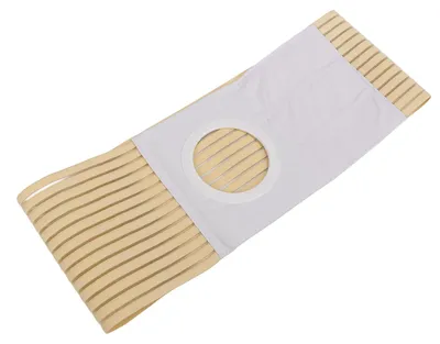 Obrázek produktu pro Podpůrný pás pro stomii a kýlu, nastavitelný, prodyšný, pohlcující pot, pružný, pro pacienty s kolostomií, velikost L