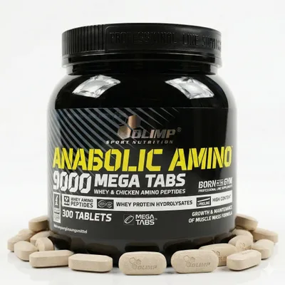 Produktbild von Olimp Amino 9000 Mega Caps - 300 Tabletten