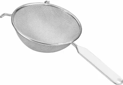 Produktbild von Küchensieb fein 18 cm Aluminium mit Griffeinlage