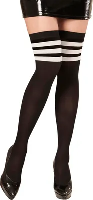 Produktbild von Schwarze Strümpfe Overknees