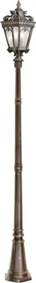 Produktbild von Casa Padrino Barock Gartenlaterne Antik Bronze Ø 30,5 x H. 295 cm - Elegante Außenstehleuchte aus hochwertigem Aluguss - Nostalgische Außenbeleuchtung