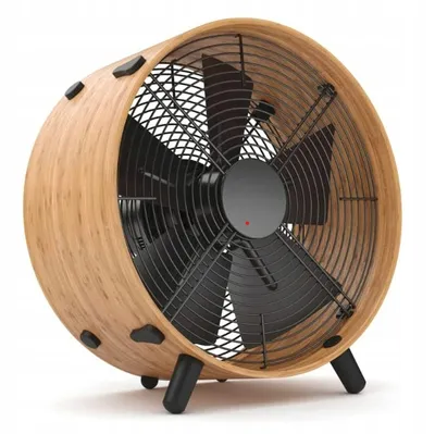 Image de Air Circulator Bambou Ventilateur de sol 3 vitesses Ventilateur sur pied Ventilateur de sol