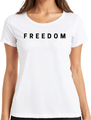 Produktbild von Freedom Charlie Kirk RIP Konservativ Republikaner Turning Point Damen T-Shirt, Weiß, M