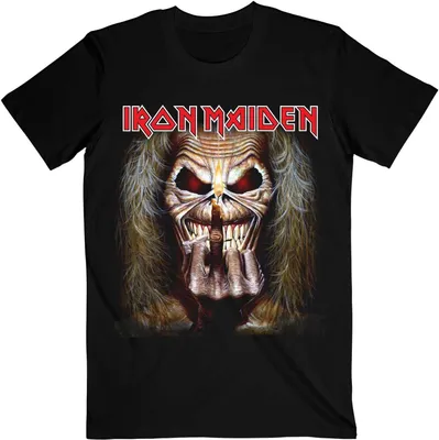 Produktbild von Iron Maiden - "Eddie Candle Finger" T-Shirt für Herren/Damen Uni RO1968 (L) (Schwarz)