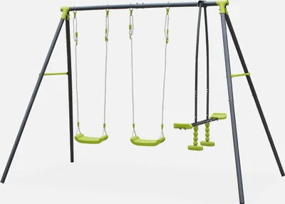 Produktbild von sweeek - 3-teilige Schaukel - Gerüst - Grün