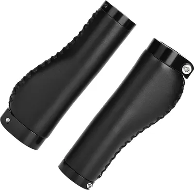 Produktbild von Abschlie?bare Griffe, Mountainbike-Klapprad, Radfahren, Kunstleder, Rillengriff-Design, Dual-Lock-On-Griffe, Brandneues Kunstleder (BLACK)