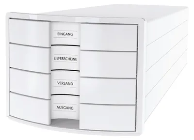 Obrázok produktu pre HAN zásuvkový box IMPULS 1012-12 DIN A4/C4 4 oddelenia uzavretý ws