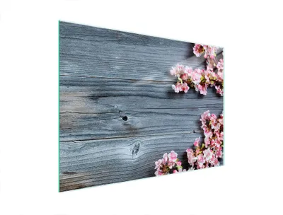 Image de Planche à découper en verre 40x30 bois