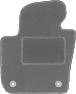 Produktbild von Fahrerfußmatte Velours graphit passend für Skoda Superb II (2008-2015, Limousine, Kombi) – mit Befestigungen – passgenau