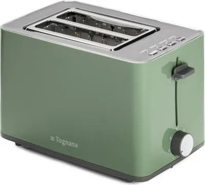 Produktbild von Tognana Porcellane D2DTN01IRVE, 2 Scheibe(n), Grün, Kunststoff, Edelstahl, Drehregler, 850 W