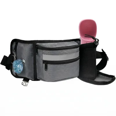 Produktbild von KANDONEX Leckerlibeutel für Hunde – Multifunktionale Gassi Tasche & Futterbeutel für Hundetraining, inkl. Kotbeutelspender, Robuste Bauchtasche