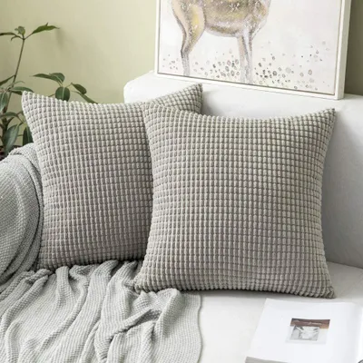 Produktbild von 2er Set Kissenbezüge Kordsamt Dekokissen Kissenbezug , 50x50 cm Sofakissen Dekorativ Couchkissen Kissenhülle Bezug Weich für Wohnzimmer Schlafzimmer