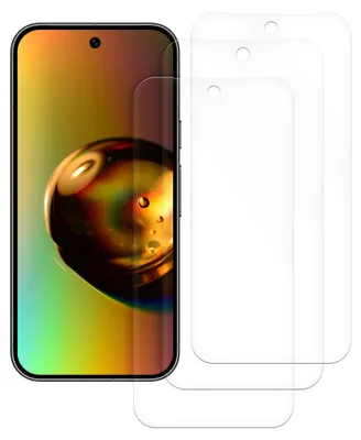 Produktbild von kwmobile 3x Displayschutzfolie kompatibel mit Google Pixel 9 Folie - klare Schutzfolien Set in transparent