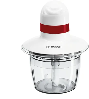Image de Bosch MMRP1000 Elektrischer Essenszerkleinerer 0,8 l 400 W Rot - Transparent - Weiß (MMRP1000)
