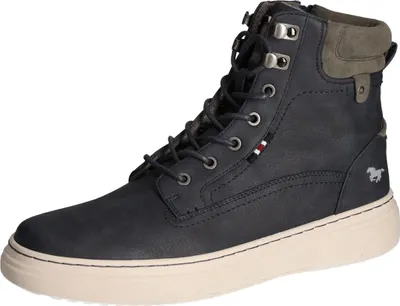 Produktbild von Mustang Herren Stiefelette Schnürboot sportlich 4181-501, Größe:43 EU, Farbe:Blau