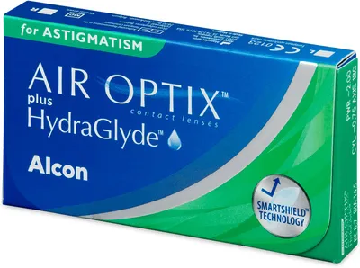 Produktbild von AIR OPTIX Plus HydraGlyde for Astigmatism - 6 monthly lenses - Sph: -2.25, Cyl: -1.25, Ax: 100, BC: 8.7, D: 14.5