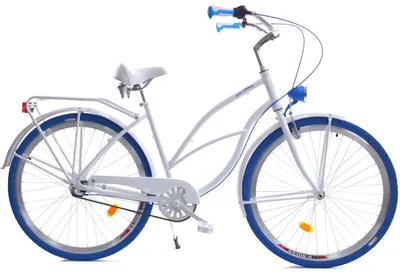 Zdjęcie produktu dla Rower Dallas Cruiser 28" 3spd Lady Alu - biały z niebieskim