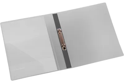 Produktbild von Eichner Präsentationsringbuch 2-Ringe grau-transparent
