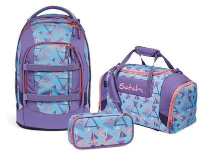 Produktbild von Satch Schulrucksack PACK 80s Dance 3-teilig, Mäppchen + Sporttasche