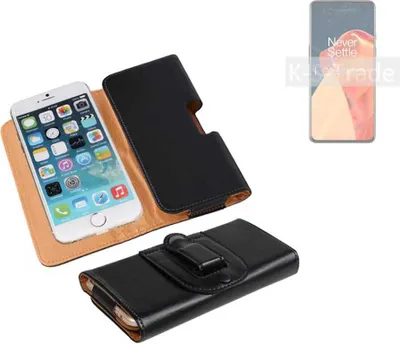 Produktbild von K-S-Trade Schützhülle Handyhülle kompatibel mit OnePlus 9 Holster Gürtel Tasche Schutzhülle Handy-Tasche Smartphone Case Seitentasche schwarz 1x
