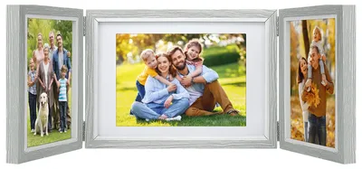 Image de Collage photo à poser, lot de 3, en bois, pour la décoration intérieure