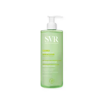 Immagine prodotto di SVR SEBIACLEAR Gel detergente schiumoso per viso e corpo per pelli grasse, acneiche e miste 400ml