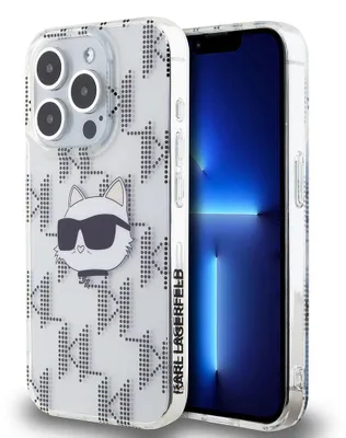 Immagine prodotto di Karl Lagerfeld Klhcp15Lhklpcht Custodia rigida trasparente per Iphone 15 Pro 6.1 Iml Testa di Choupette e Monogramma