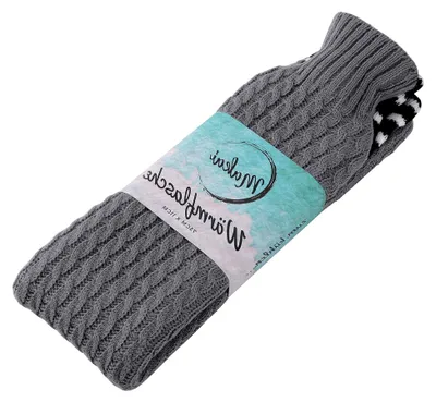 Produktbild von Extra lange Wärmflasche mit Strickbezug für Bauch, Füße, Rücken und Nacken, 2 Liter