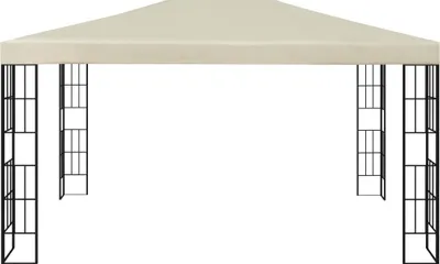 Image de vidaXL Pavillon 3×4 m Crème