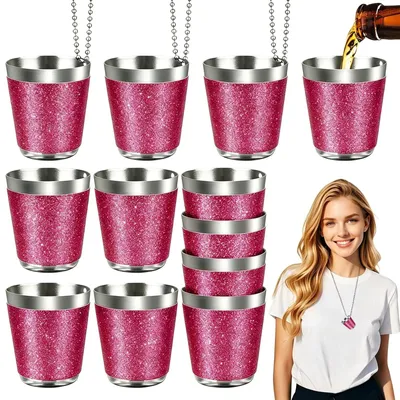 Immagine prodotto di Set di 12 bicchieri da cocktail rosa per il Carnevale