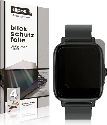 Produktbild von Blickschutzfolie für Kaseemi 1,7 Zoll Smartwatch matt Schutzfolie Folie Display Schutz dipos