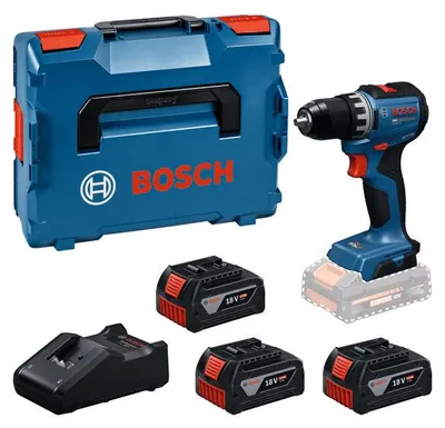 Produktbild von Akku-Bohrschrauber GSR18V-52, 3x Akku GBA 18V 5.0Ah in L-BOXX