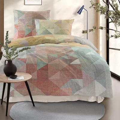 Produktbild von Irisette Mako-Satin Bettwäsche Wave 8716 multi 135x200 cm + 80x80 cm