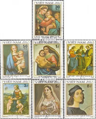 Produktbild von Briefmarken Vietnam 1983 Mi 1327-1333 (kompl.Ausg.) gestempelt 500. Geburtstag von Raffael