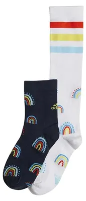 Immagine prodotto di Adidas - Calzini per bambini (confezione da 2) SX2011 (taglia 37,5 EU - 39 EU) (colorati)