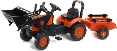 Produktbild von FALK - Kubota-Tretraktor mit Ladeklappe und Anhänger