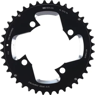 Produktbild von BBB Cycling BBB Kettenblat MTBGear comp. 3x10 38T/96 mm anthrazit - präziser ...