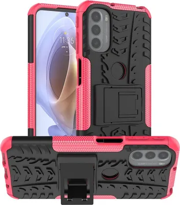 Produktbild von König Design Hülle kompatibel mit Motorola Moto G31 / G41 Kunststoff Soft Handyhülle - Handy Case Rosa