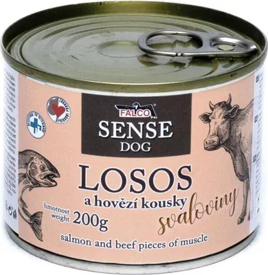 Obrázek produktu pro FALCO SENSE DOG losos a hovězí maso 200 g